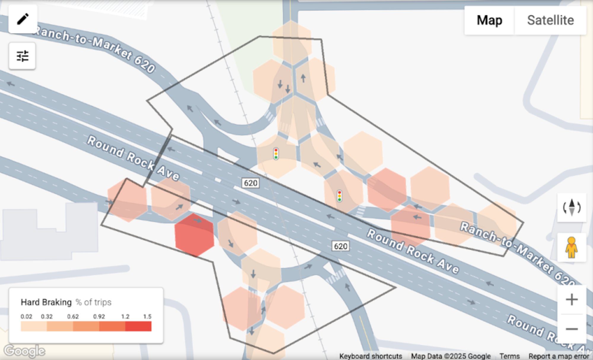 Roundabout heatmap